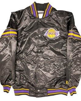 Black Los Angeles Lakers Pick & Roll Jacket