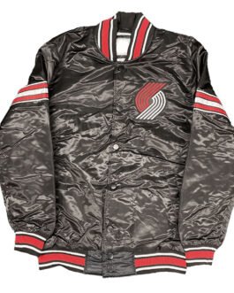 Black Portland Trailblazers Pick & Roll Jacket