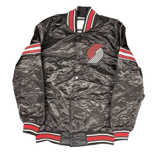 Black Portland Trailblazers Pick & Roll Jacket