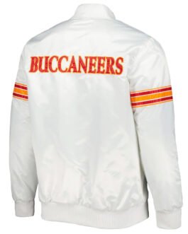 White The Power Tampa Bay Buccaneers Satin Jacket