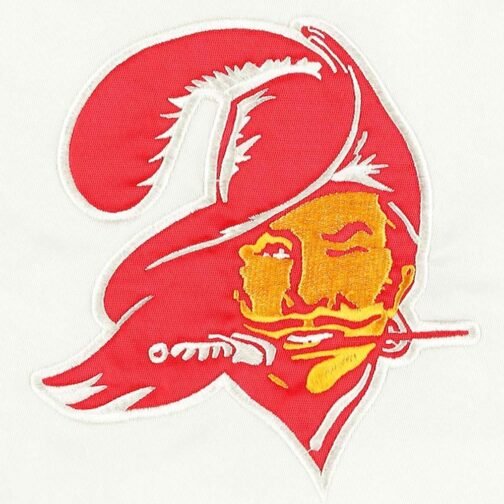 White The Power Tampa Bay Buccaneers Satin Jacket - Image 4