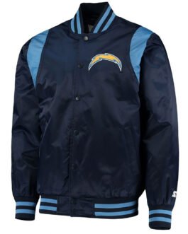 LA Chargers The Prime Blue Satin Jacket