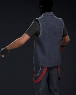 The Punk Rocker Call of Duty Blue Denim Vest