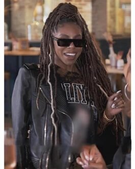 The Real Housewives of Potomac Candiace Dillard Black Leather Jacket