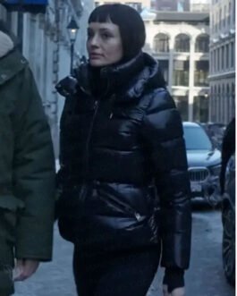 The Recruit Laura Haddock Puffer Jacket