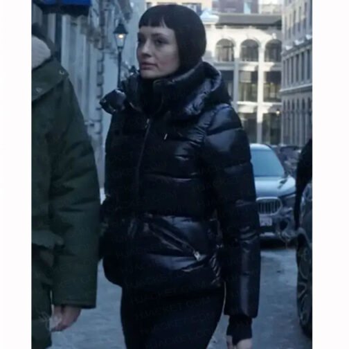 The Recruit Laura Haddock Puffer Jacket - Image 2