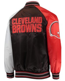 The Reliever Cleveland Browns Satin Jacket