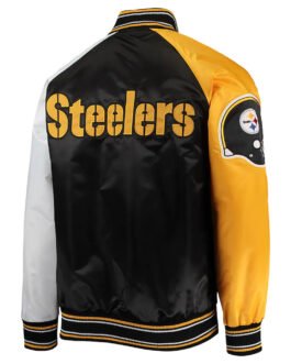 The Reliever Pittsburgh Steelers Varsity Satin Jacket