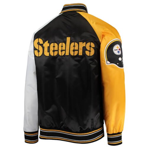 The Reliever Pittsburgh Steelers Varsity Satin Jacket - Image 2