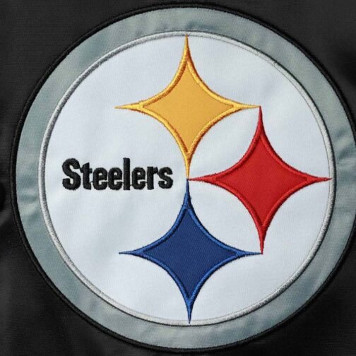 The Reliever Pittsburgh Steelers Varsity Satin Jacket - Image 4