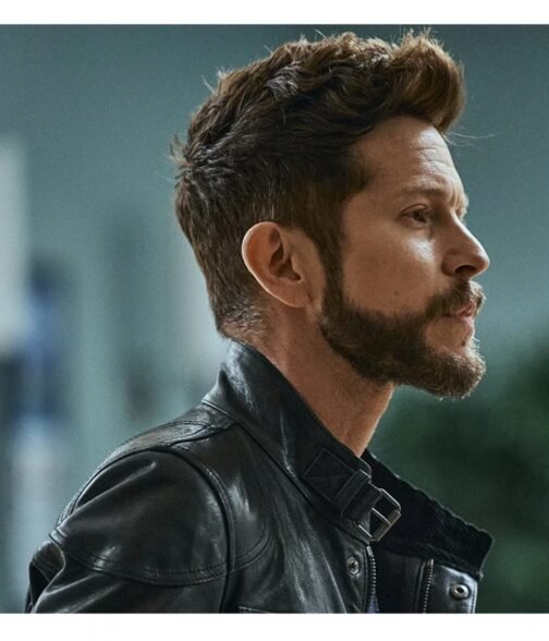 Matt Czuchry The Resident Season 05 Biker Black Leather Jacket - Image 8