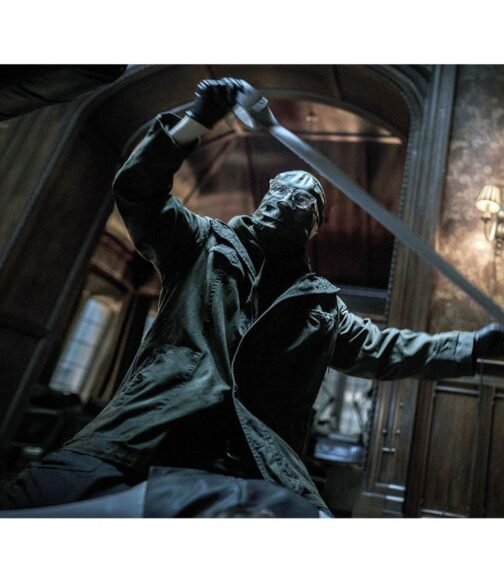 Paul Dano The Batman Edward Nashton Green Jacket - Image 13