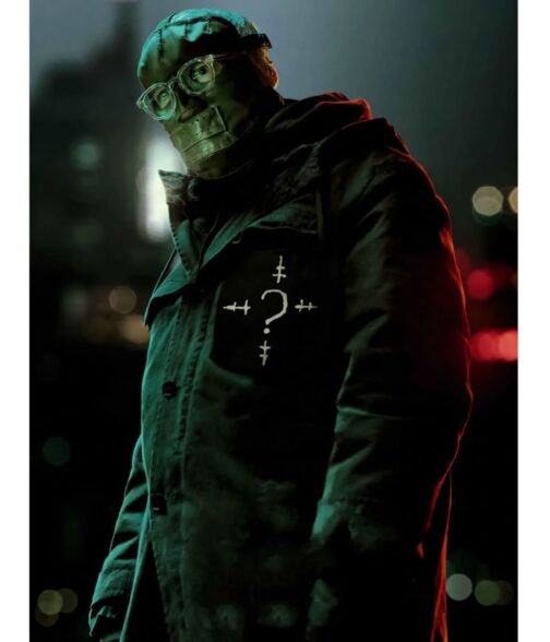 Paul Dano The Batman Edward Nashton Green Jacket - Image 6