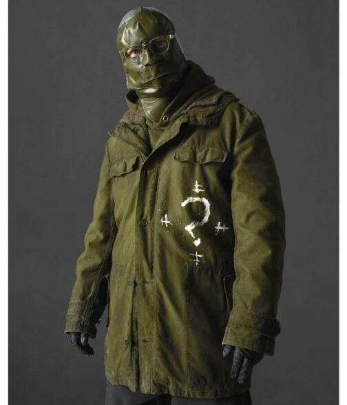 Paul Dano The Batman Edward Nashton Green Jacket - Image 2