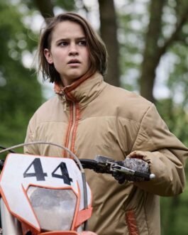 The Rising Clara Rugaard Puffer Brown Jacket