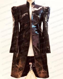 Gwendoline Christie Lucifer Black Leather Coat