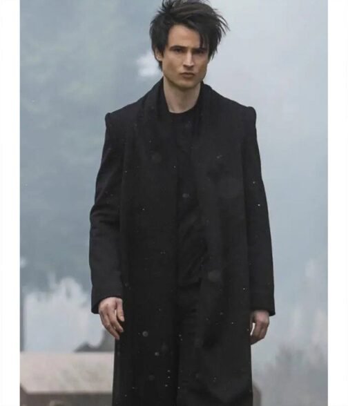 The Sandman Tom Sturridge Black Wool Coat - Image 14