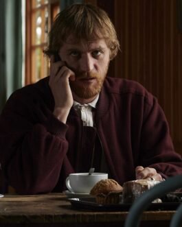 The Score Johnny Flynn Maroon Wool Jacket
