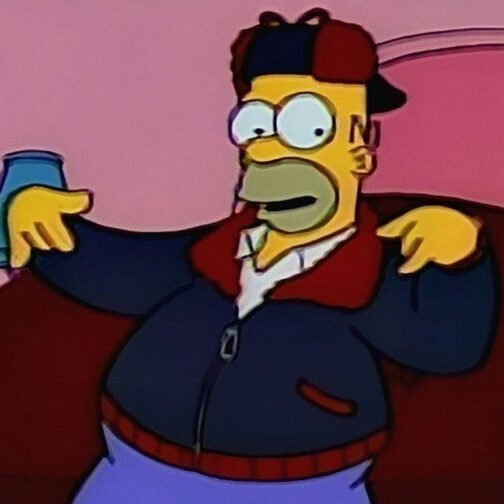 The Simpsons Homer Simpson Navy Bomber Jacket - Image 12