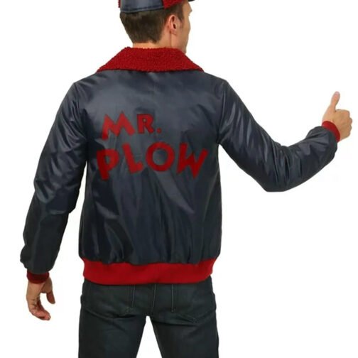 The Simpsons Homer Simpson Navy Bomber Jacket - Image 3