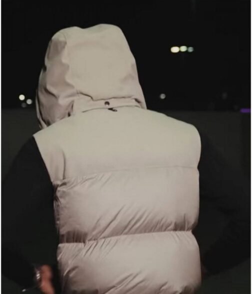 The Story of O.J. YoungBoy Never Broke Again Puffer White Hooded Vest - Image 8