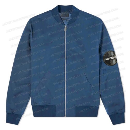 The Terminal List Chris Pratt Blue Bomber Jacket