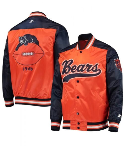 Chicago Bears The Tradition II Team Full-Snap Jacket - Image 3