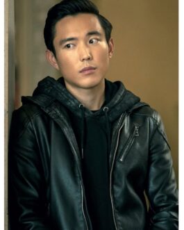 The Umbrella Academy Justin H. Min Leather Hooded Jacket