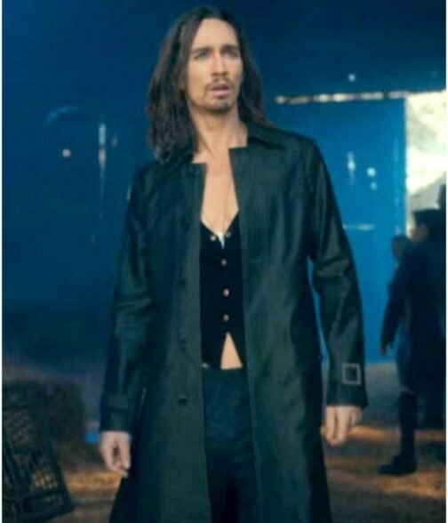 Robert Sheehan The Umbrella Academy S03 Black Wool Coat - Image 6