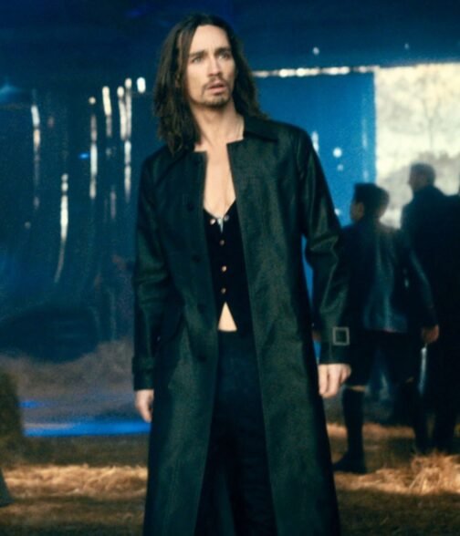 Robert Sheehan The Umbrella Academy S03 Black Wool Coat - Image 4
