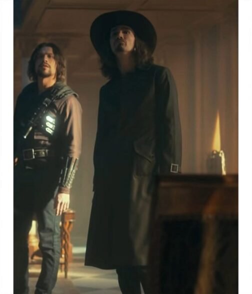 Robert Sheehan The Umbrella Academy S03 Black Wool Coat - Image 13