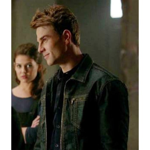 The Vampire Diaries S03 Nathaniel Buzolic Denim Jacket - Image 2