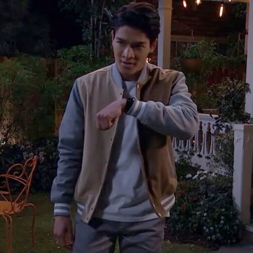 The Villains of Valley View Kainalu Moya Varsity Jacket - Image 6