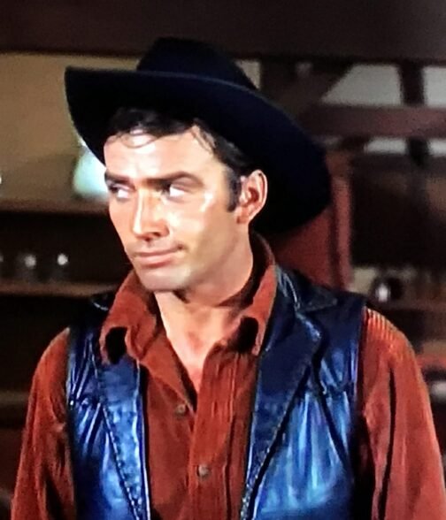 James Drury The Virginian Cowboy Leather Vest - Image 9