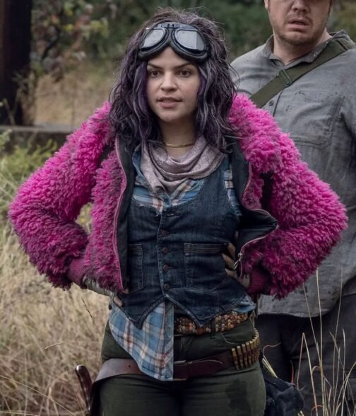 The Walking Dead Season 10 Princess Sherpa Pink Jacket - Image 7