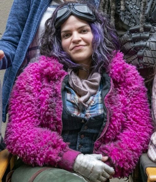 The Walking Dead Season 10 Princess Sherpa Pink Jacket - Image 4