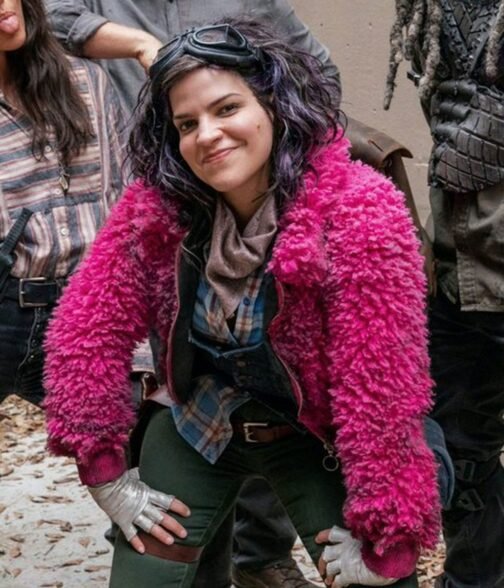 The Walking Dead Season 10 Princess Sherpa Pink Jacket - Image 5