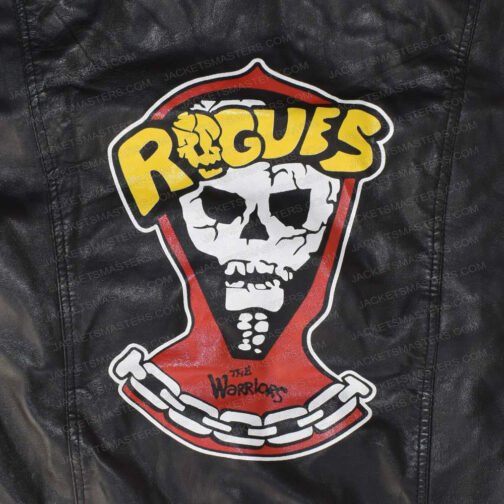 Rogues The Warriors Black Leather Vest - Image 11