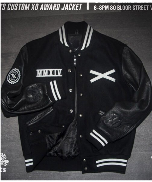 XO Tour Award The Weeknd Varsity Jacket - Image 7