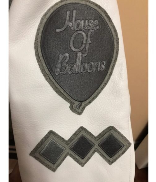 XO The Weeknd HOB 10 Year Letterman White/Grey Jacket - Image 8