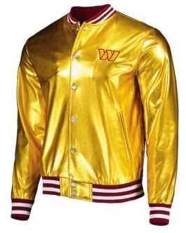 Washington Commanders The Wild Collective Gold Metallic Jacket