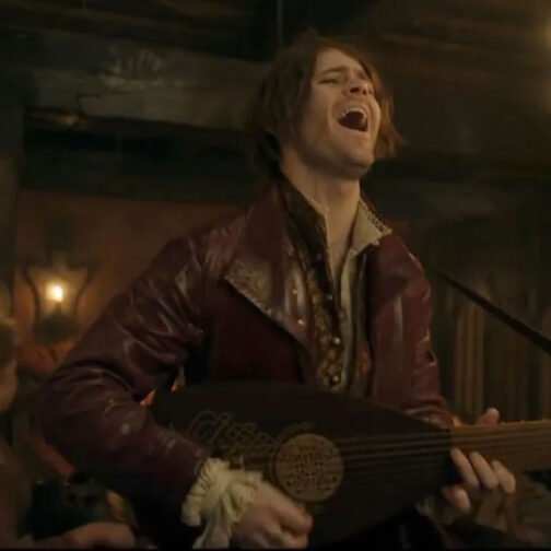 The Witcher Joey Batey Maroon Coat - Image 7