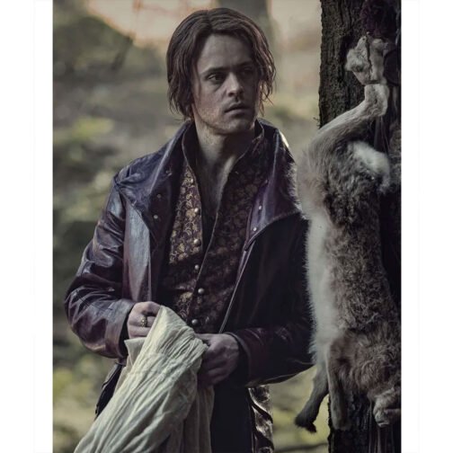 The Witcher Joey Batey Maroon Coat - Image 5