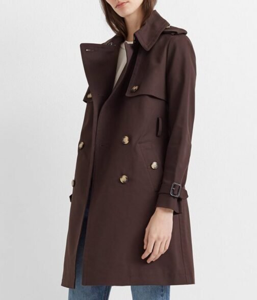 The Young and The Restless Melissa Claire Egan Brown Cotton Coat - Image 4