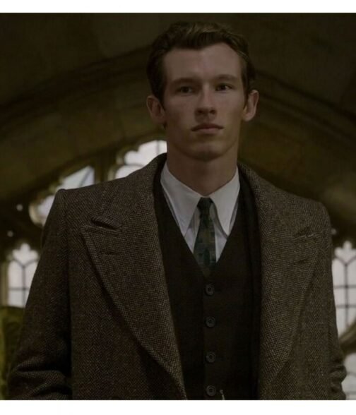 Callum Turner Fantastic Beasts The Secrets of Dumbledore Double Breasted Wool Coat - Image 7