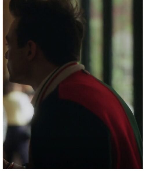 Gossip Girl Thomas Doherty Color Block Wool Jacket - Image 9