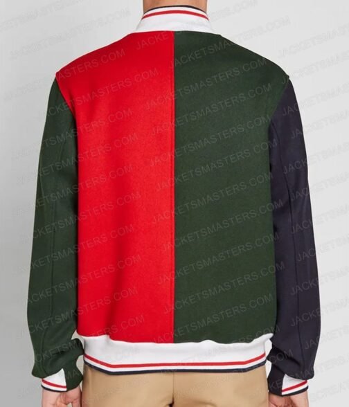 Gossip Girl Thomas Doherty Color Block Wool Jacket - Image 3