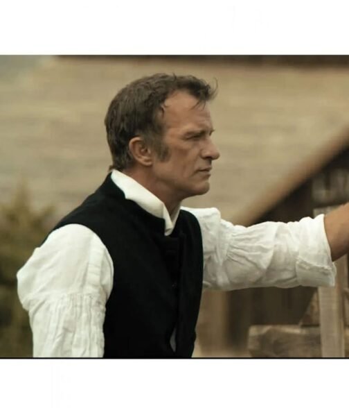 Murder at Yellowstone City Thomas Jane Black Vest - Image 2