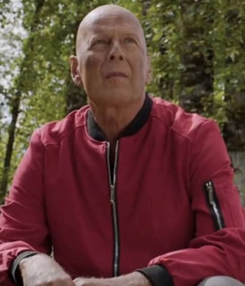 Bruce Willis Apex Bomber Red Jacket - Image 7