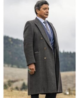 Yellowstone Gil Birmingham Grey Wool Coat